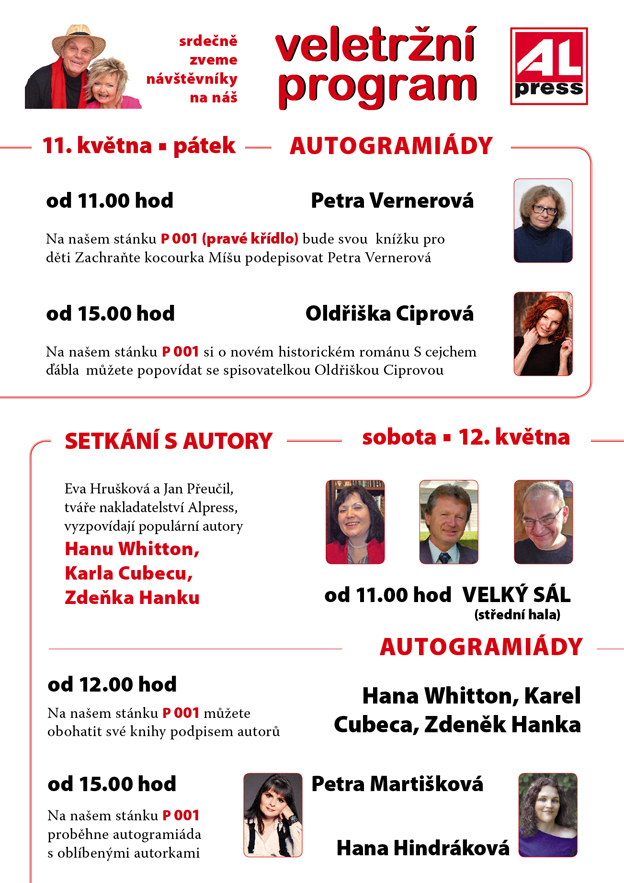 Program nakladatelství Alpress - Veletrh 2018