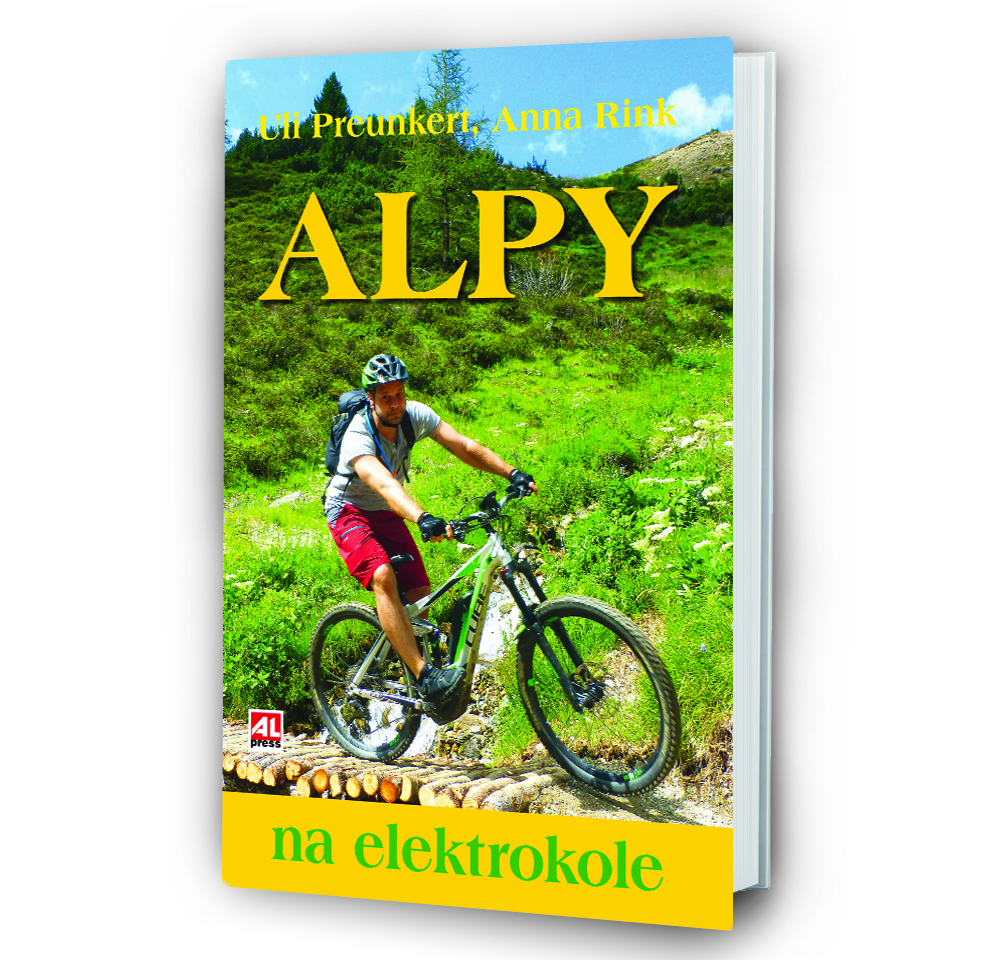 Kniha Alpy na elektrokole v našem nakladatelství Alpress